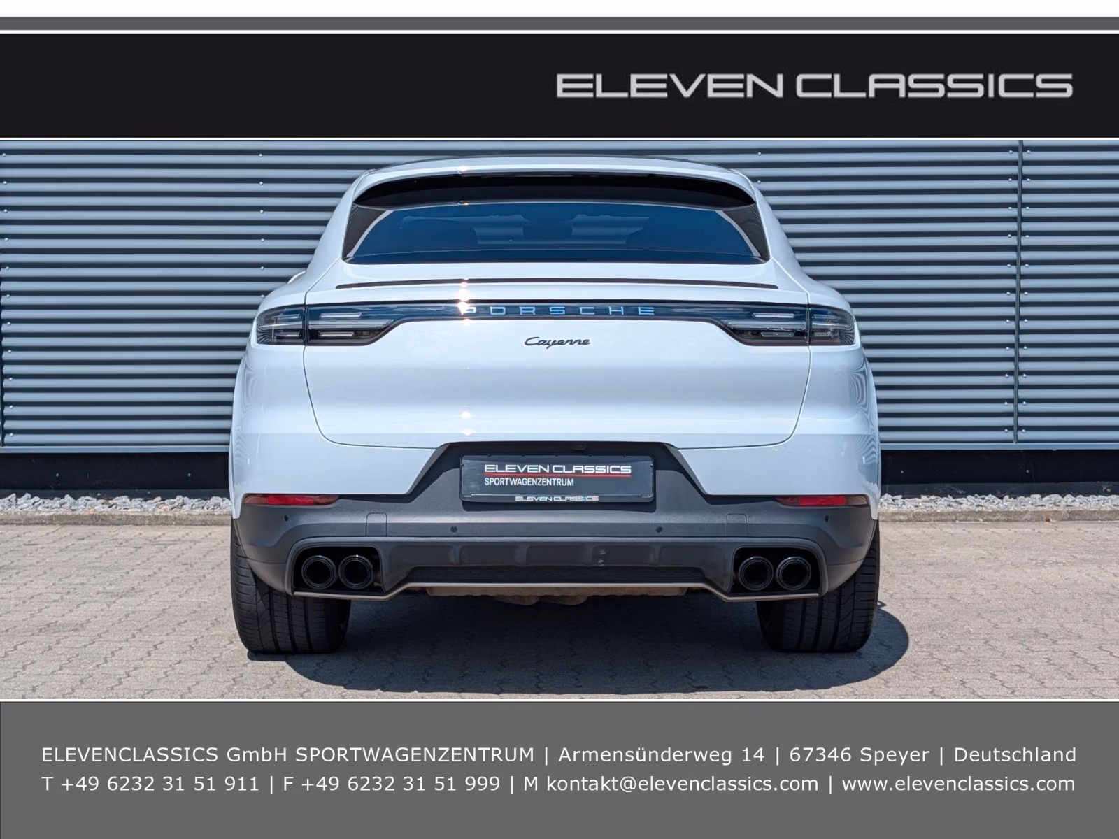 Porsche Gebrauchtwagenangebot PORSCHE CAYENNE COUPE IN WEISS - 1. HAND, PANORAMA-DACH
