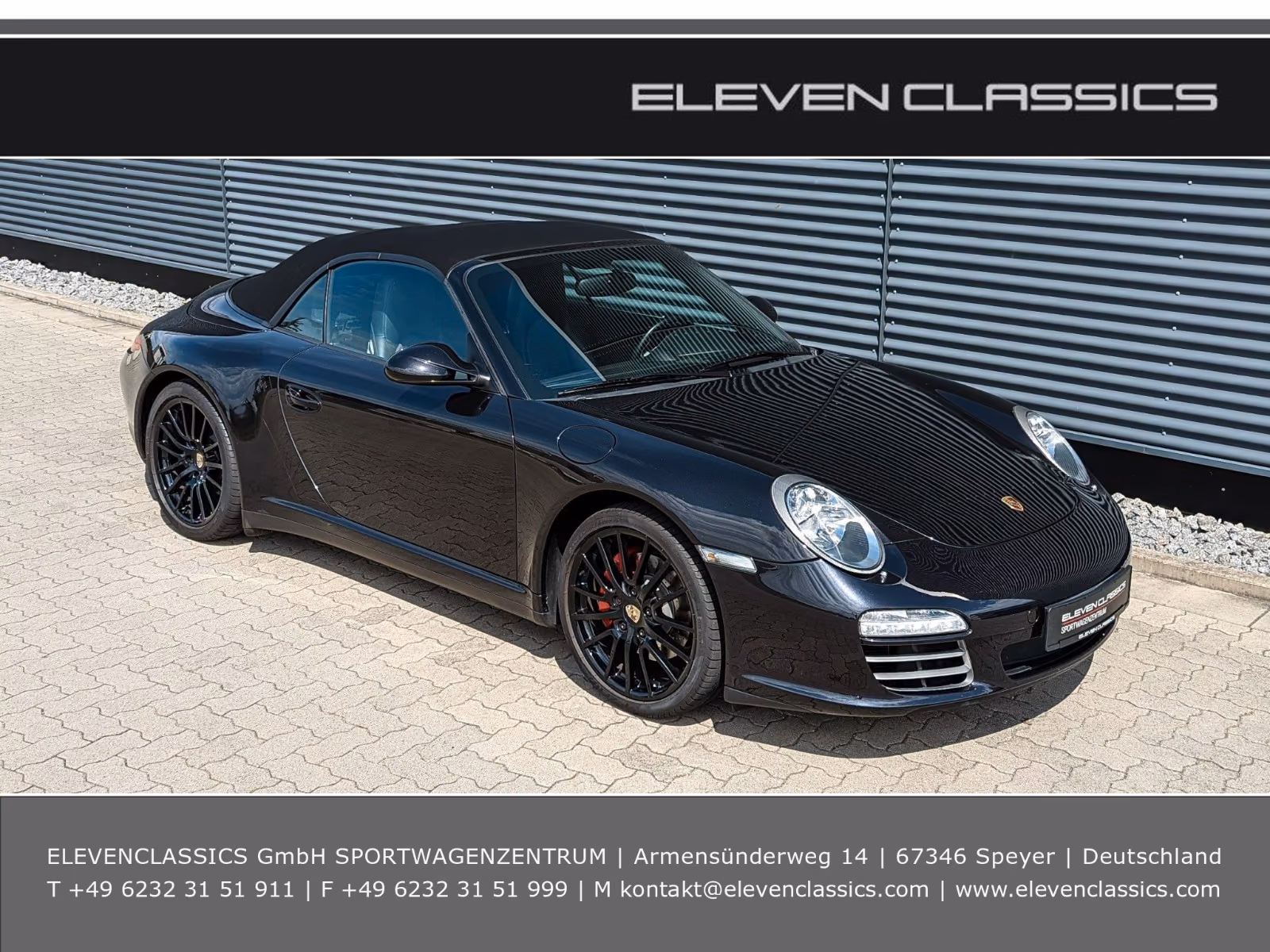 PORSCHE 997.2 CARRERA 4S CABRIOLET IN BASALTSCHWARZ