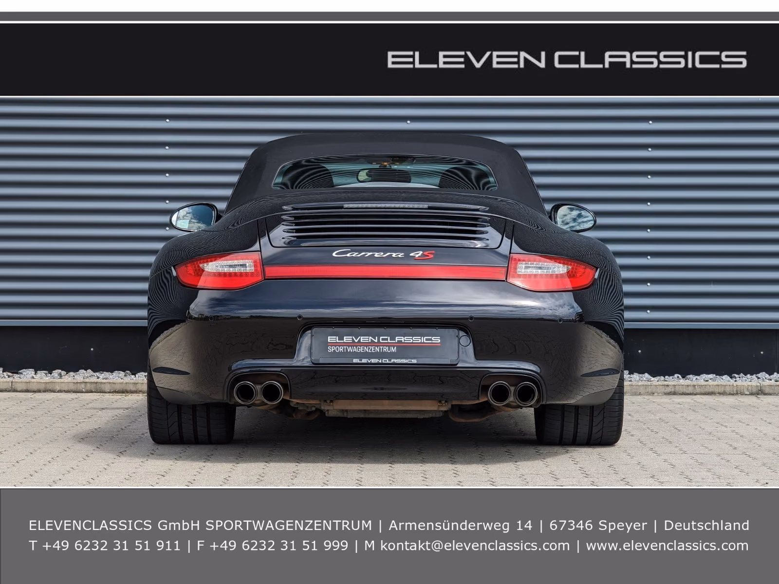 Porsche Gebrauchtwagenangebot PORSCHE 997.2 CARRERA 4S CABRIOLET IN BASALTSCHWARZ