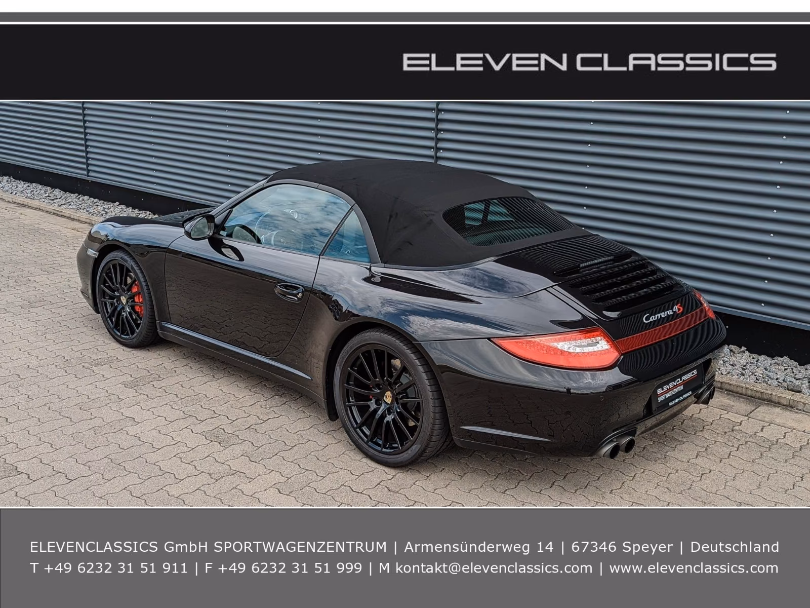 Porsche Gebrauchtwagenangebot PORSCHE 997.2 CARRERA 4S CABRIOLET IN BASALTSCHWARZ