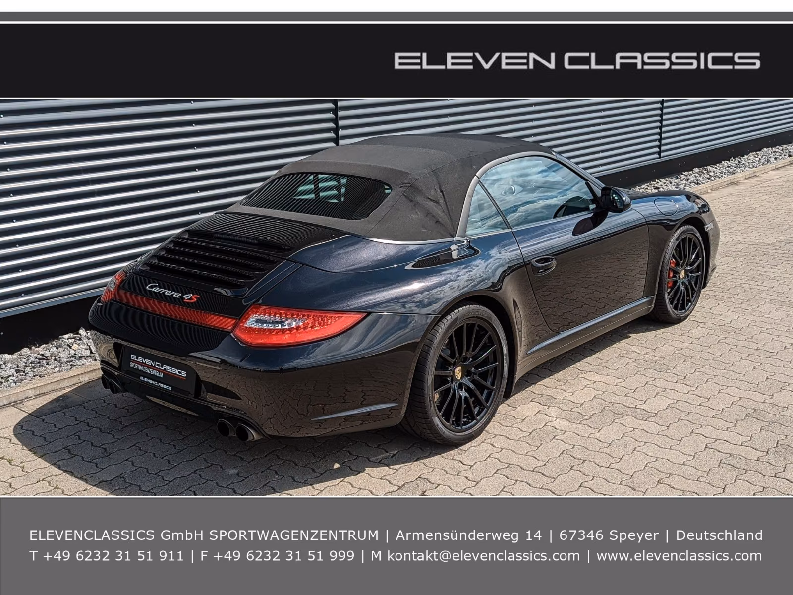 Porsche Gebrauchtwagenangebot PORSCHE 997.2 CARRERA 4S CABRIOLET IN BASALTSCHWARZ