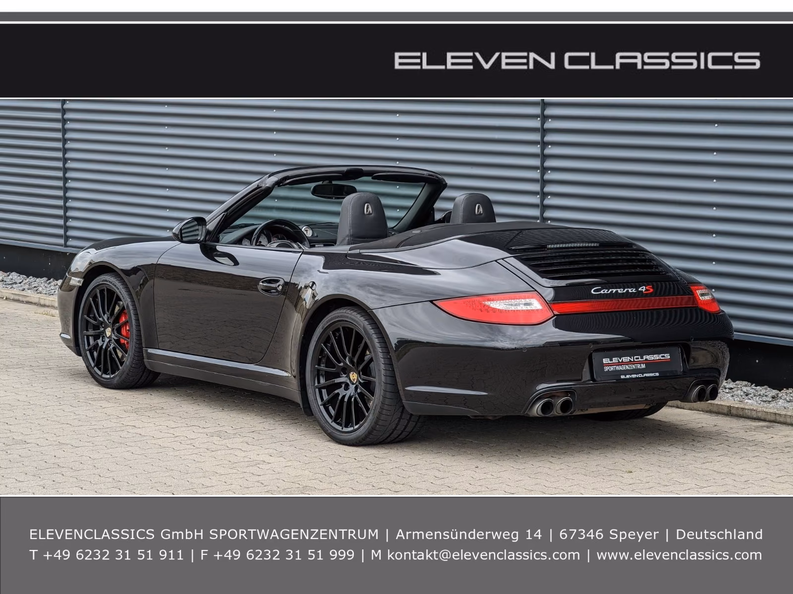 Porsche Gebrauchtwagenangebot PORSCHE 997.2 CARRERA 4S CABRIOLET IN BASALTSCHWARZ