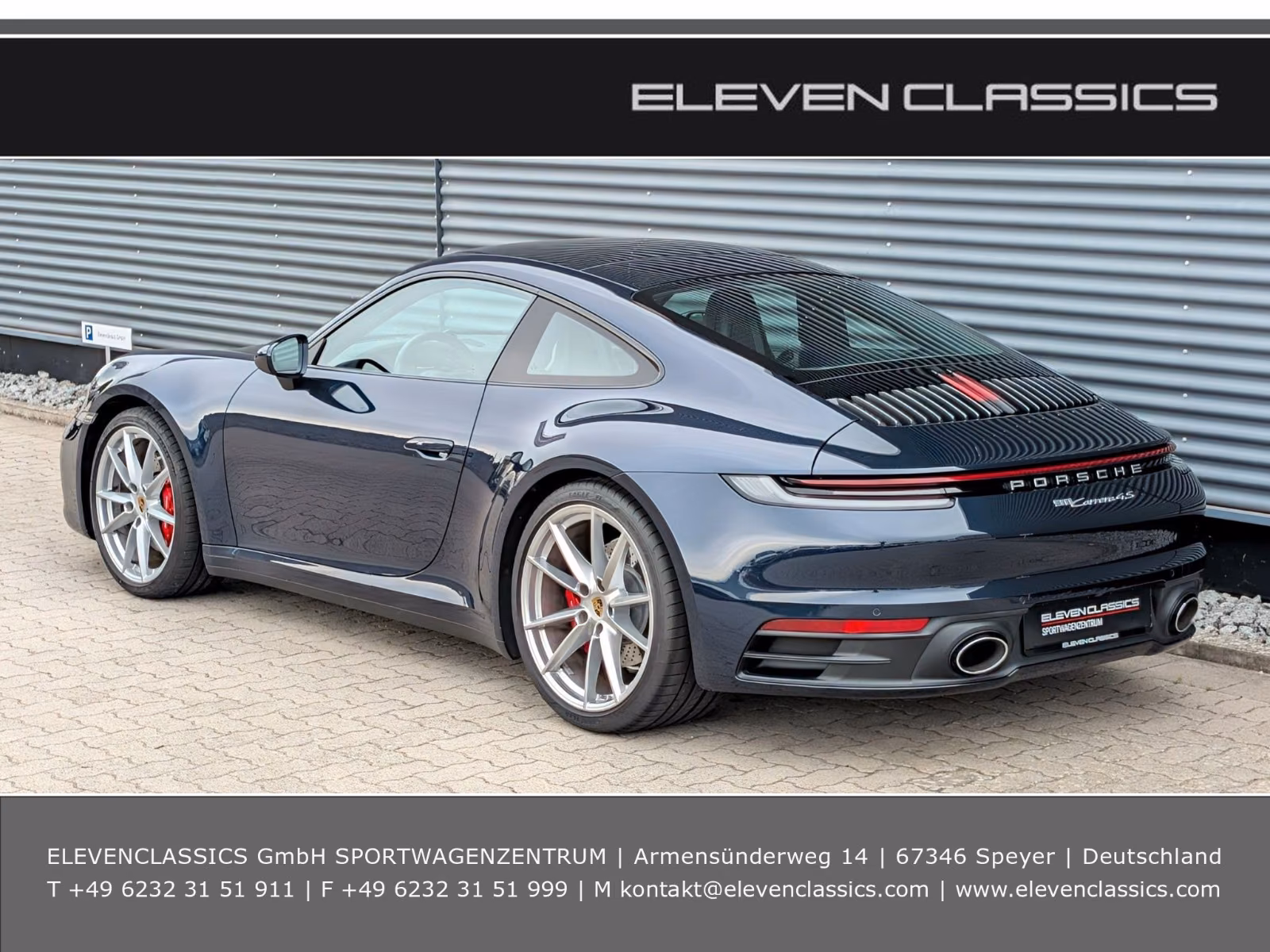 PORSCHE 992 CARRERA 4S COUPE - 1. HAND, NACHTBLAU