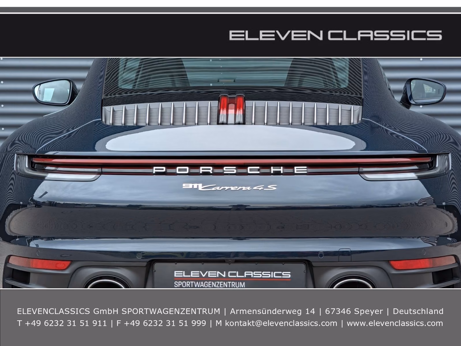 Porsche Gebrauchtwagenangebot PORSCHE 992 CARRERA 4S COUPE - 1. HAND, NACHTBLAU
